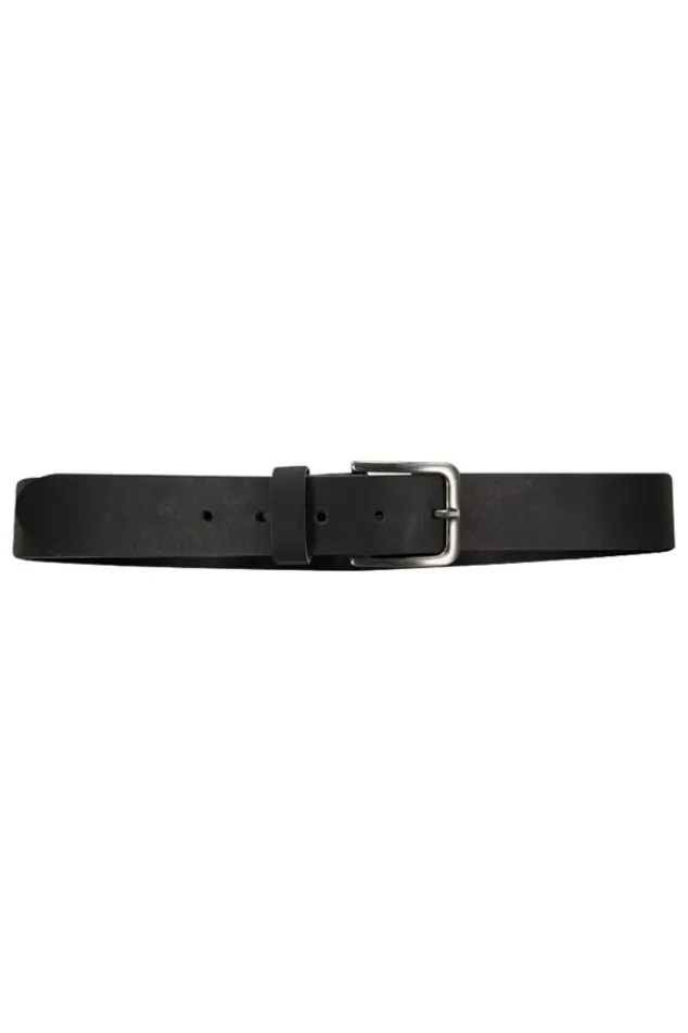 America Today Accessoires^Riem Ashton Leren riem met zilveren gesp
