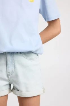America Today Shorts^Short Lucy Jr loose fit denim short met omgeslagen pijpen