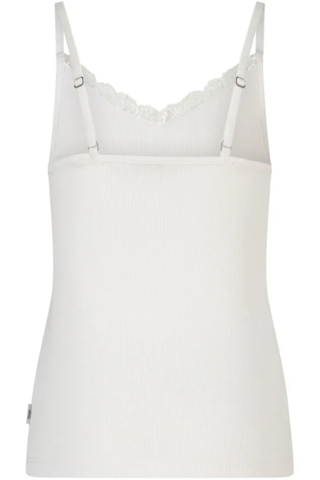 America Today Ondergoed & Lounge^Singlet Grace JR singlet met kanten halslijn en verstelbare bandjes
