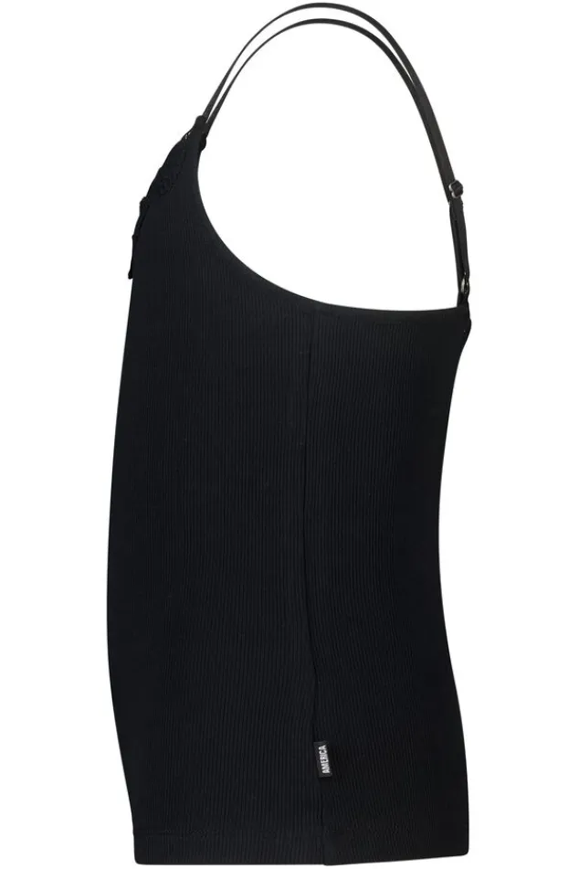 America Today Ondergoed & Lounge^Singlet Grace JR singlet met kanten halslijn en verstelbare bandjes