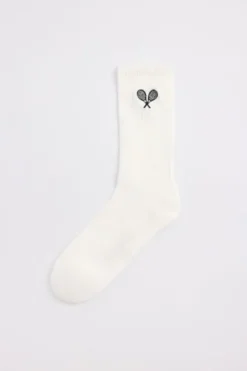 America Today Accessoires|New In^Sokken Thabo Fun hoge sokken met embroidery detail