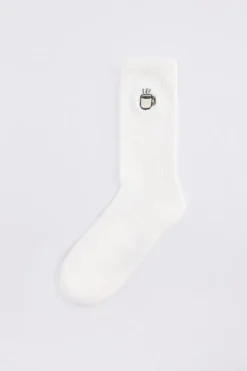 America Today Accessoires|New In^Sokken Thabo Fun hoge sokken met embroidery detail