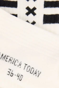 America Today Accessoires|Accessoires^Sokken Toca Amsterdam Hoge sokken met drie kruisjes van Amsterdam