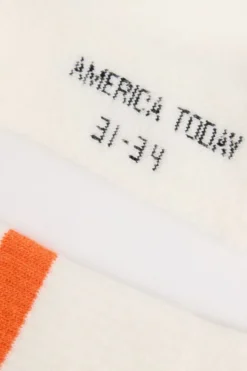 America Today Sokken & Accessoires|Sokken & Accessoires^Sokken Toca Jr sokken met sportieve streep en elastische boord