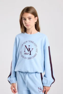 America Today Truien & Vesten|New In^sweater Safia Jr sweater met front print en balloon shape