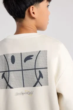 America Today Sweaters & Hoodies|New In^Sweater Scout Crew Jr relaxed fit sweater met Smileyworld™ chest- en backprint