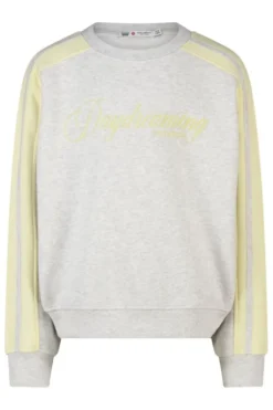 America Today Truien & Vesten|New In^Sweater Siri JR sweater met chest print en contraststrepen