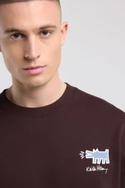 America Today Truien & Vesten^weater park crew weater et Keith Haring print en cuff voor een cofortabee fit