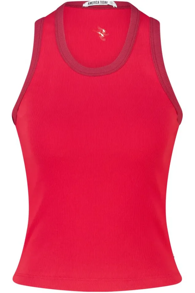 America Today New In|T-Shirts & Tops^Tanktop Goya i fit tanktop et borduring op de rug