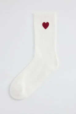 America Today Accessoires|Accessoires^Thabo Fun sokken hoge sokken met ribstructuur en embroidery