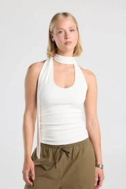 America Today New In|T-Shirts & Tops^Top Genevieve veezijdige top et haterode en eatiche zijkanten