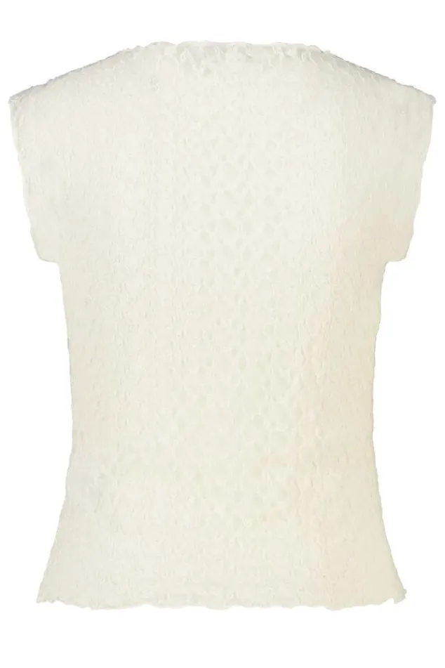 America Today New In|T-Shirts & Tops^Top Gini ouwoze kanten top et V-ha en knoopje