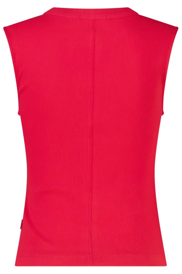 America Today New In|T-Shirts & Tops^Top Gwenn ouwoze top et ribtof en knoopuiting