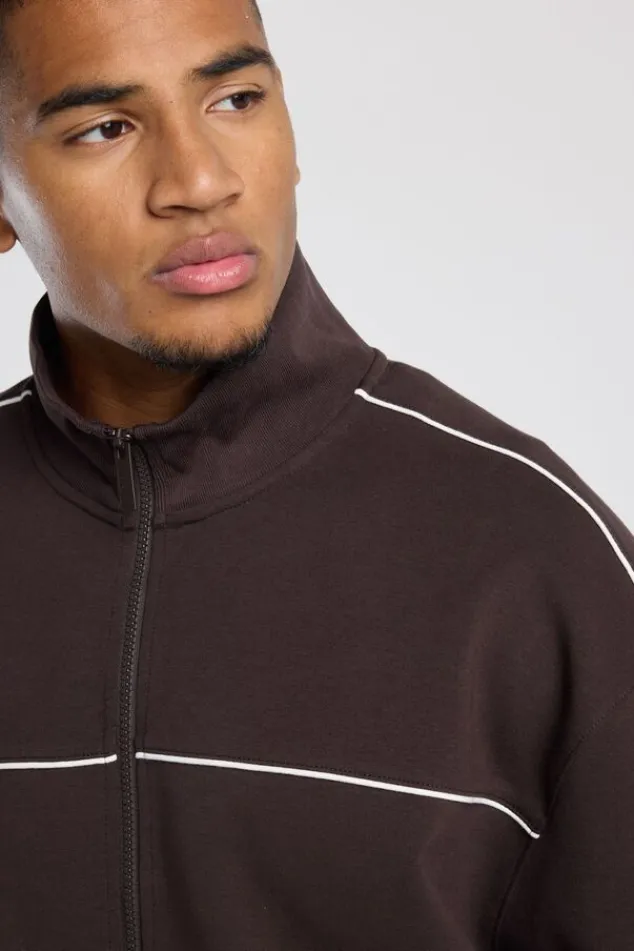America Today Truien & Vesten|New In^Track jacket Bobby reaxed fit track jacket et piping detai
