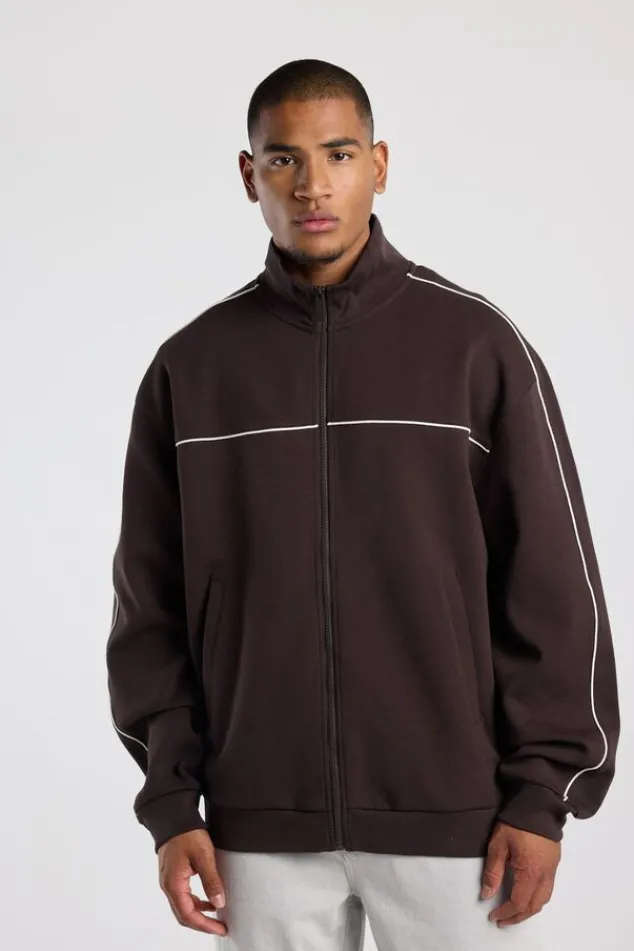 America Today Truien & Vesten|New In^Track jacket Bobby reaxed fit track jacket et piping detai