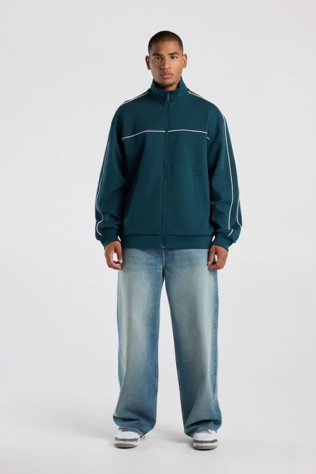 America Today Truien & Vesten|New In^Track jacket Bobby reaxed fit track jacket et piping detai