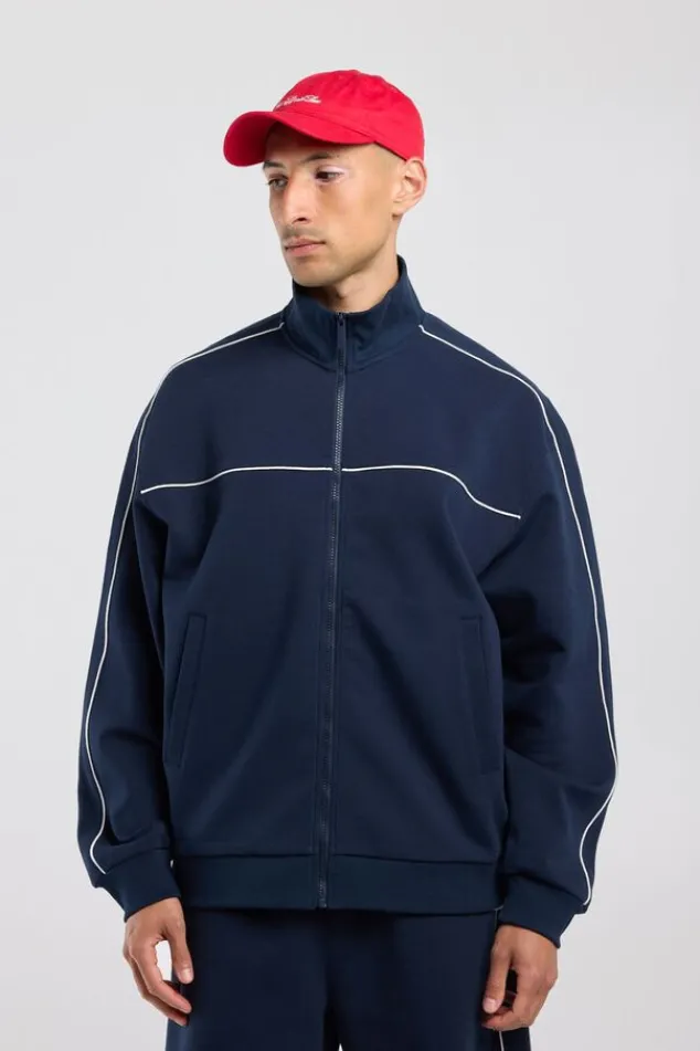America Today Truien & Vesten|New In^Track jacket Bobby reaxed fit track jacket et piping detai