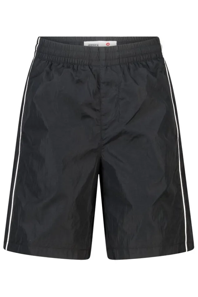 America Today Shorts^Track short Nessie Jr elastische taille met ritszak achter