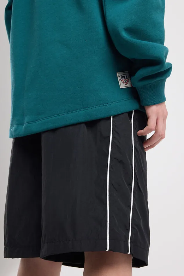 America Today Shorts^Track short Nessie Jr elastische taille met ritszak achter