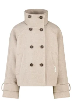 America Today Jassen & Regenjassen|New In^Trenchcoat Jany jr korte trenchcoat met opstaande kraag