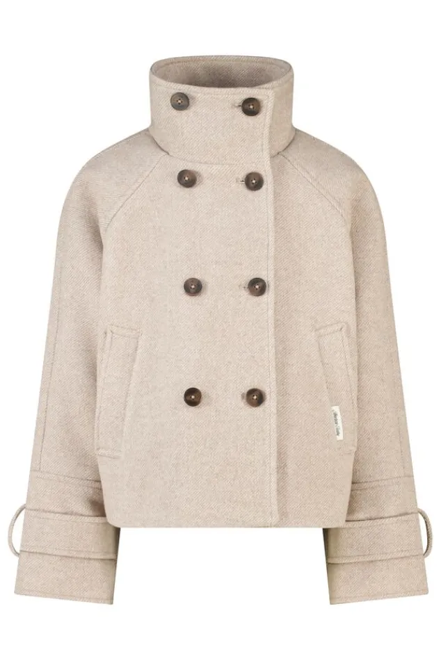 America Today Jassen & Regenjassen|New In^Trenchcoat Jany jr korte trenchcoat met opstaande kraag