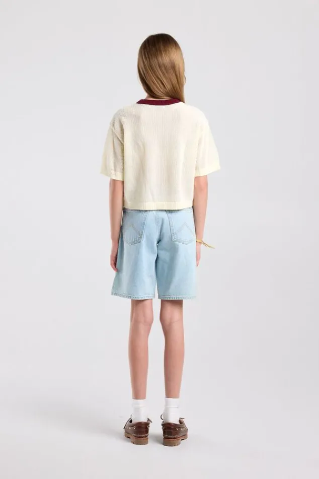 America Today Truien & Vesten|New In^Trui Kimmie Jr gebreid model met korte mouwen