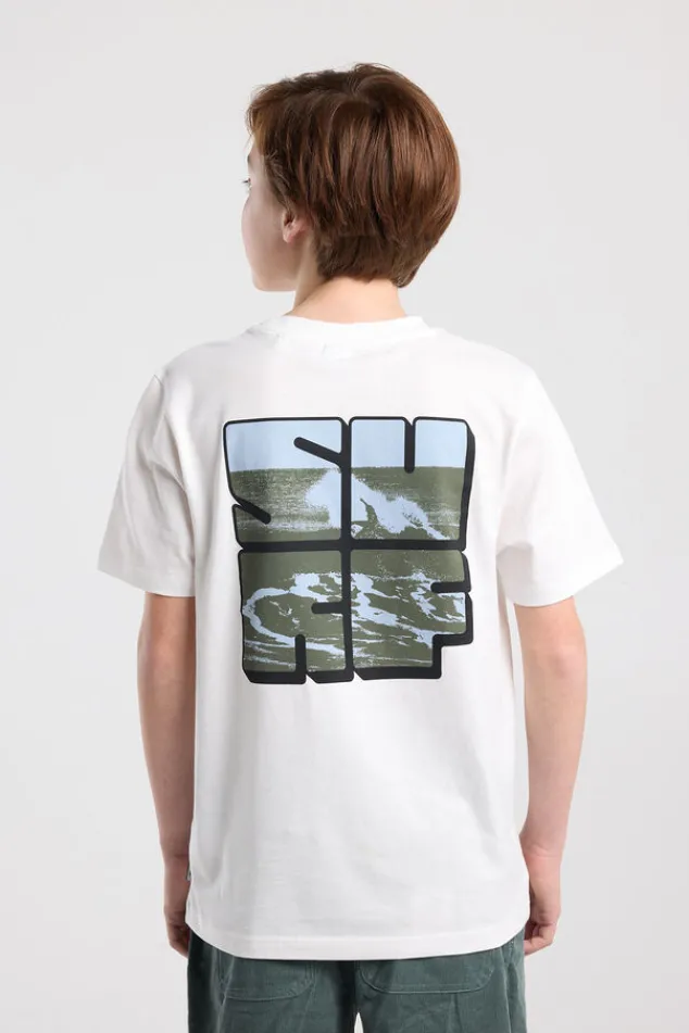America Today T-Shirts & Tops^T-shirt Edson Jr regular fit met print voor en achter