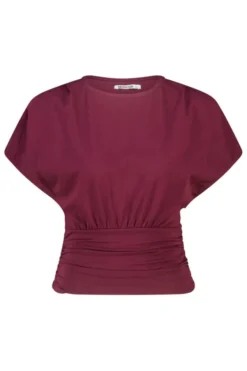 America Today T-Shirts & Tops^T-hirt Eef t-hirt et korte ouwen en geripede taie