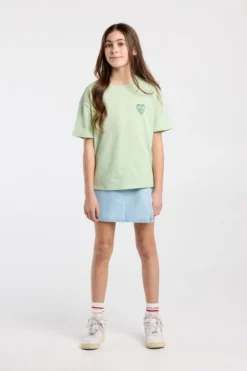America Today T-Shirts & Tops^T-shirt Ellinor Jr loose fit t-shirt van biologisch katoen met print