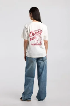 America Today T-Shirts & Tops^T-hirt Einor ooe fit t-hirt et print op bort en rug