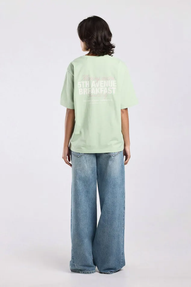 America Today T-Shirts & Tops^T-hirt Einor ooe fit t-hirt et print op bort en rug