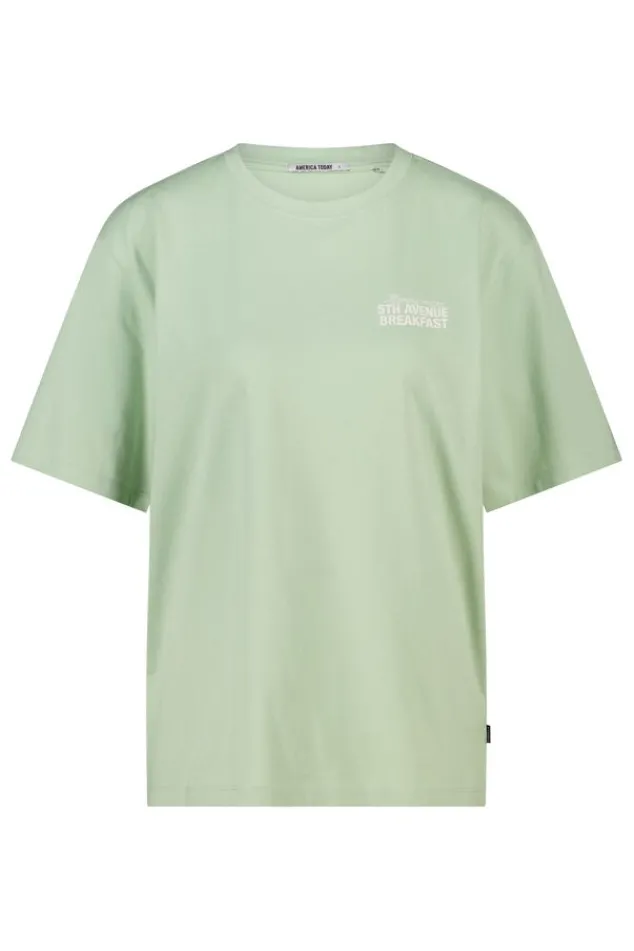America Today T-Shirts & Tops^T-hirt Einor ooe fit t-hirt et print op bort en rug