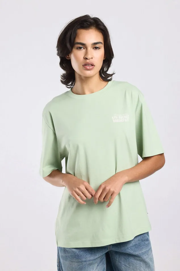 America Today T-Shirts & Tops^T-hirt Einor ooe fit t-hirt et print op bort en rug