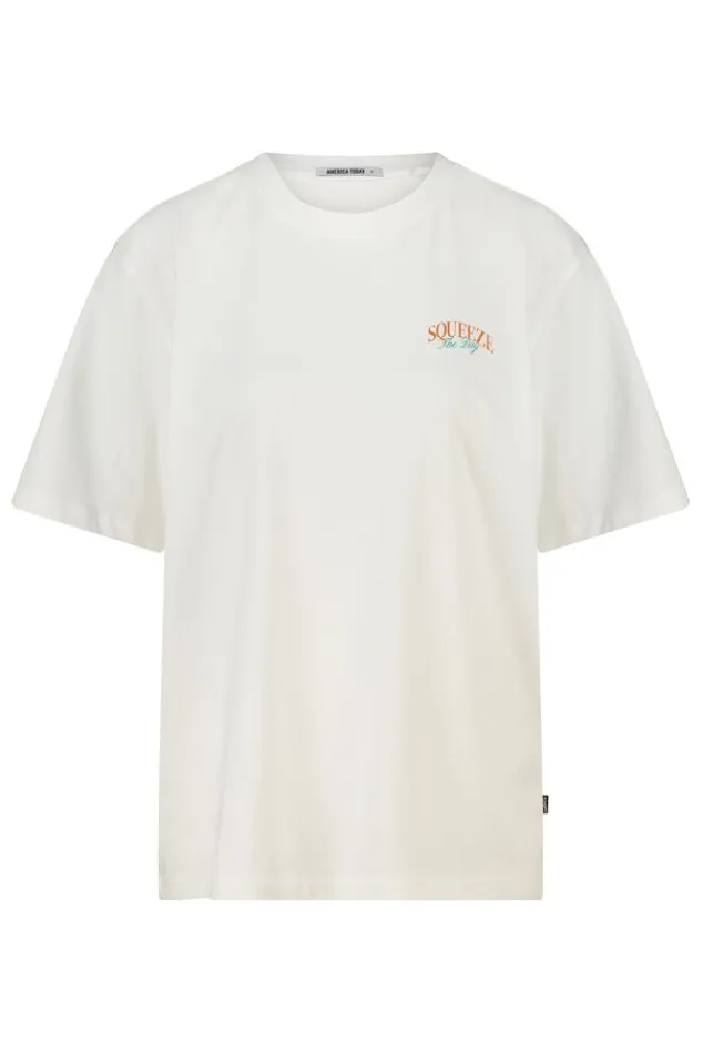 America Today T-Shirts & Tops^T-hirt Einor ooe fit t-hirt et print op bort en rug