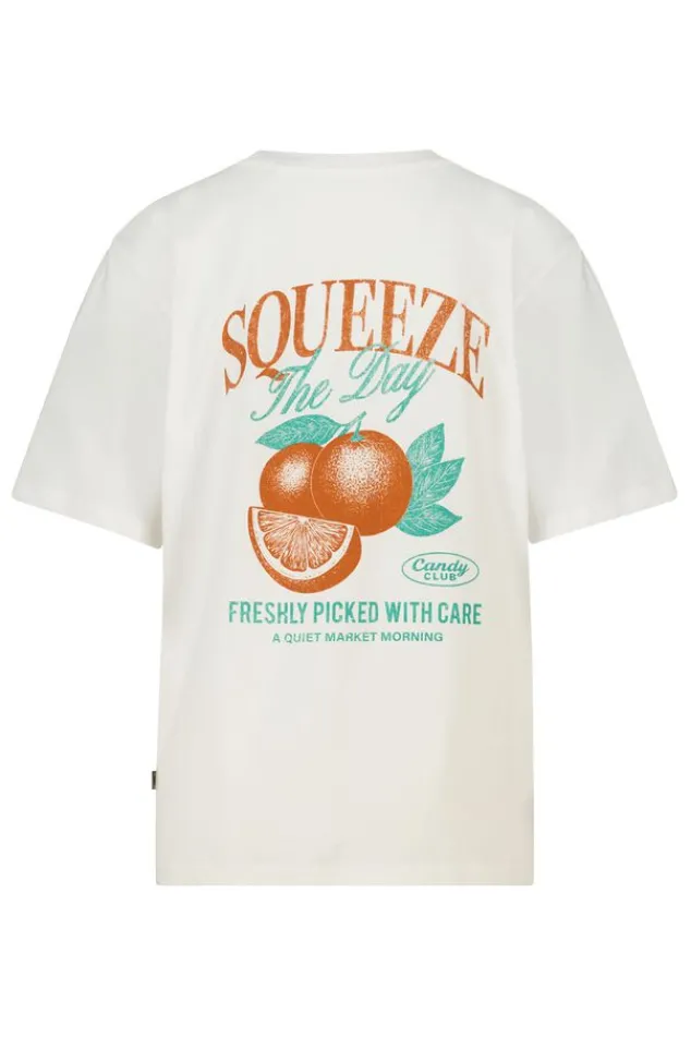 America Today T-Shirts & Tops^T-hirt Einor ooe fit t-hirt et print op bort en rug