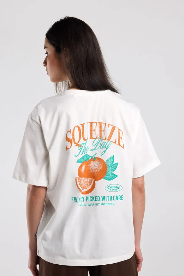 America Today T-Shirts & Tops^T-hirt Einor ooe fit t-hirt et print op bort en rug