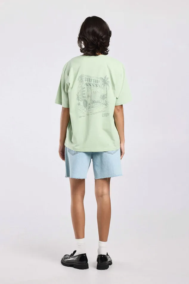 America Today T-Shirts & Tops^T-hirt Einor ooe fit t-hirt et print op bort en rug