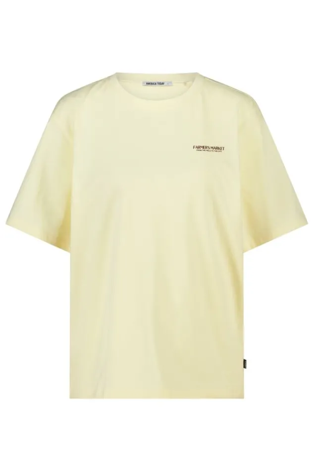 America Today T-Shirts & Tops^T-hirt Einor ooe fit t-hirt et print op bort en rug