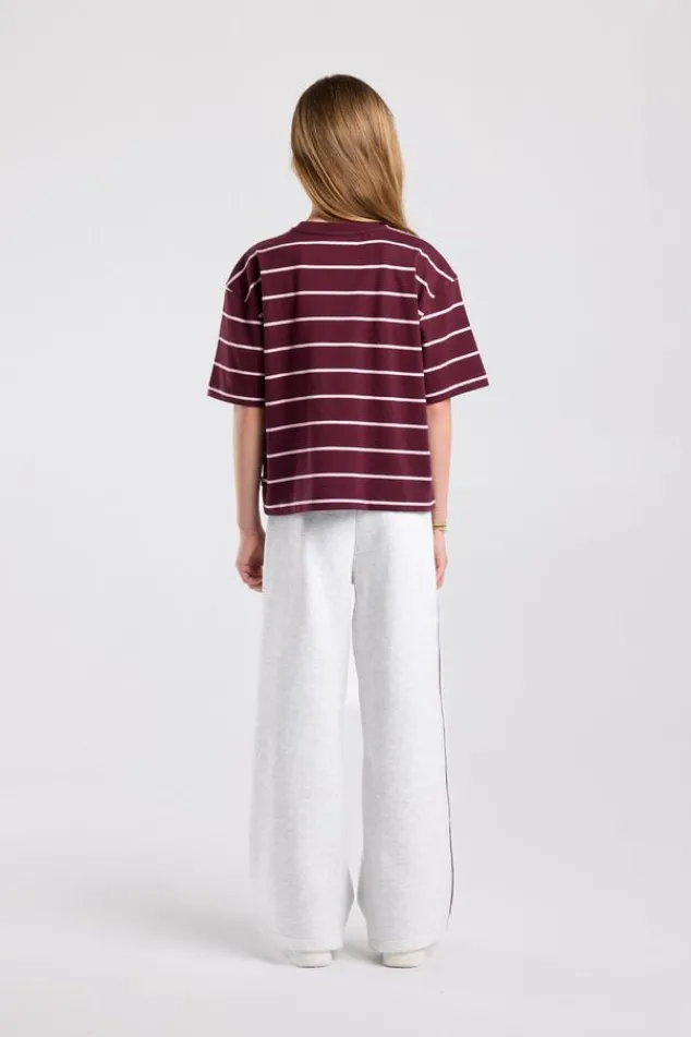 America Today T-Shirts & Tops|New In^T-Shirt Ephie Jr oversized gestreept boxy t-shirt met chest prints
