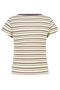 America Today T-Shirts & Tops^T-hirt Eunice getreept t-hirt et hoge eaticiteit