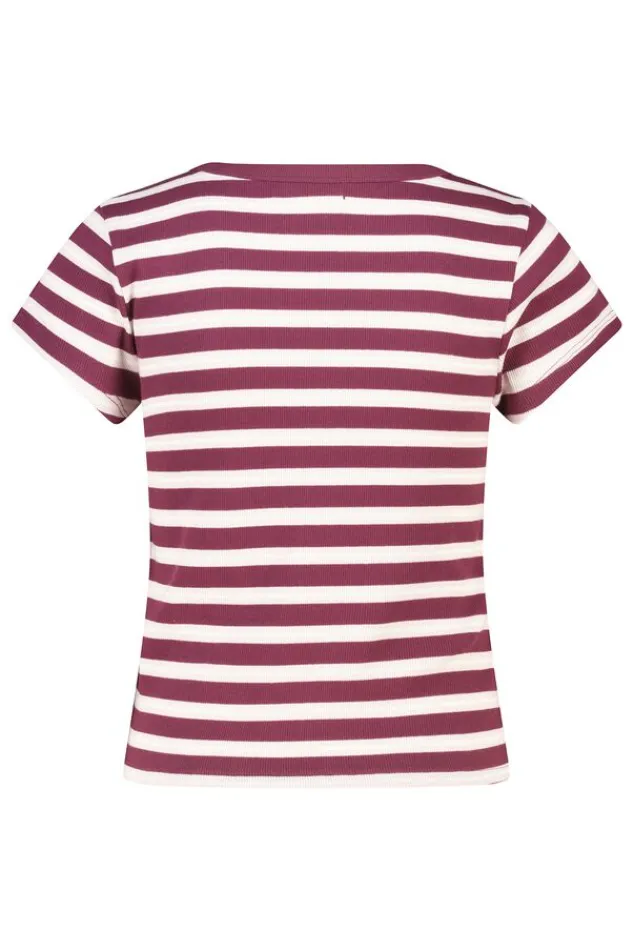 America Today T-Shirts & Tops^T-hirt Eunice getreept t-hirt et hoge eaticiteit