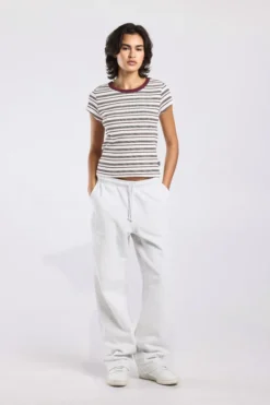 America Today T-Shirts & Tops^T-hirt Eunice getreept t-hirt et hoge eaticiteit