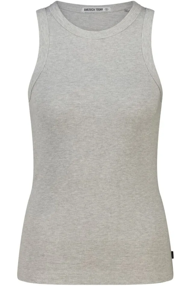 America Today New In|Ondergoed & Lounge^T-hirt Gia ouwoo t-hirt van geribbede tof