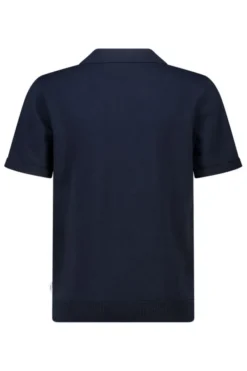America Today T-Shirts & Tops^T-shirt Kaden Jr relaxed knit polo met open kraag en ribboorden