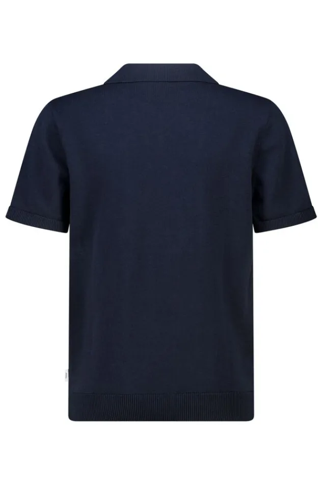America Today T-Shirts & Tops^T-shirt Kaden Jr relaxed knit polo met open kraag en ribboorden