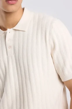 America Today T-Shirts & Polo’S^T-hirt Kaj knit poo t-hirt et knoopuiting en geborduurde trepen