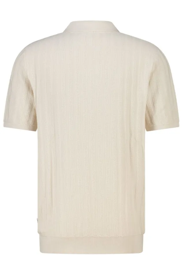 America Today T-Shirts & Polo’S^T-hirt Kaj knit poo t-hirt et knoopuiting en geborduurde trepen