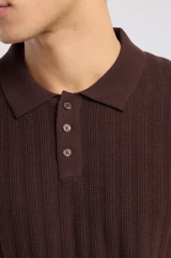 America Today T-Shirts & Polo’S^T-hirt Kaj knit poo t-hirt et knoopuiting en geborduurde trepen