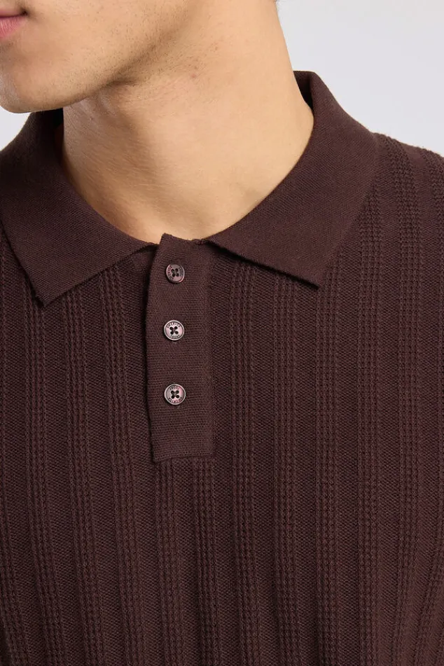America Today T-Shirts & Polo’S^T-hirt Kaj knit poo t-hirt et knoopuiting en geborduurde trepen