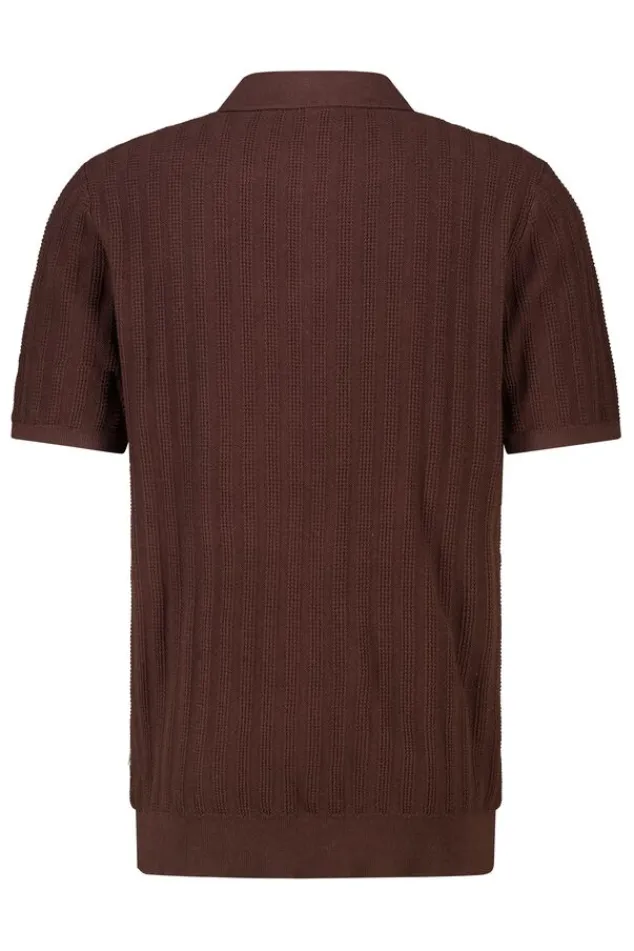 America Today T-Shirts & Polo’S^T-hirt Kaj knit poo t-hirt et knoopuiting en geborduurde trepen